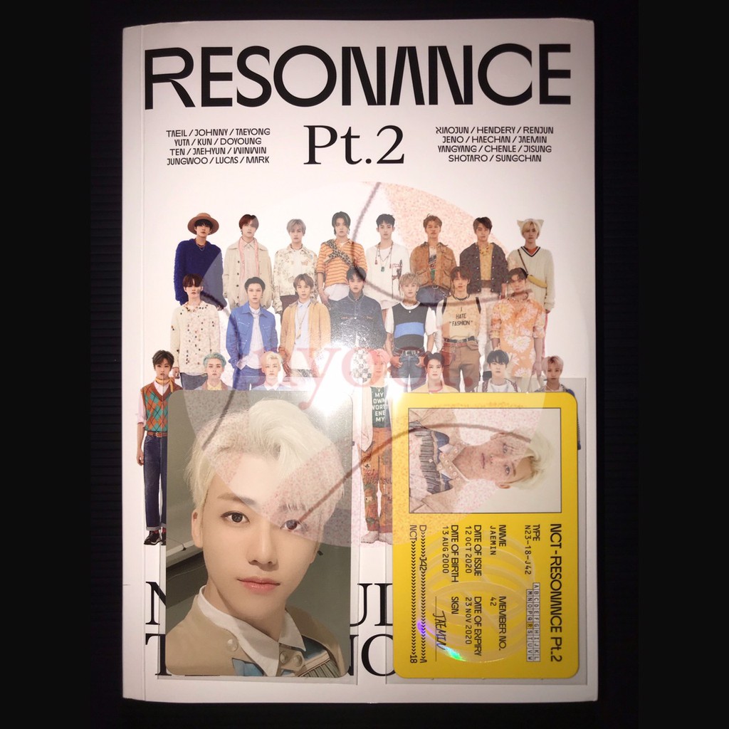 [READY STOCK] Resonance Pt 1 2 Arrival Future Past Unsealed Album Only, Departure PC ID Jaemin Set