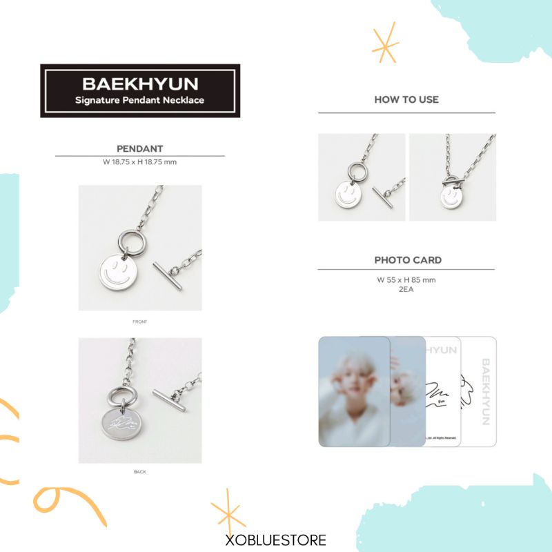 BAEKHYUN PHOTOBOOK & SIGNATURE PENDANT NECKLACE [BACA DESKRIPSI PRODUK]