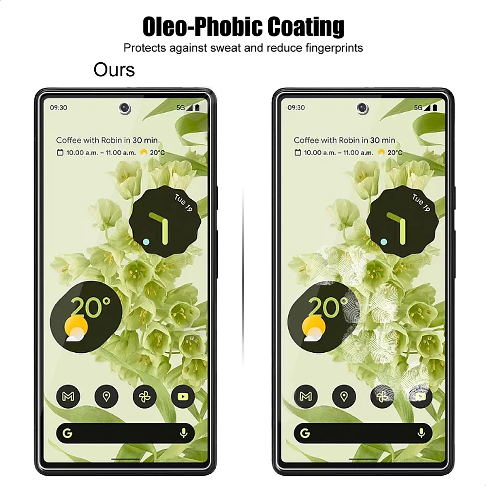 1pc Pelindung Layar Tempered Glass HD Bening Anti Ledakan / Glare / Sidik Jari Untuk Google Pixel 7