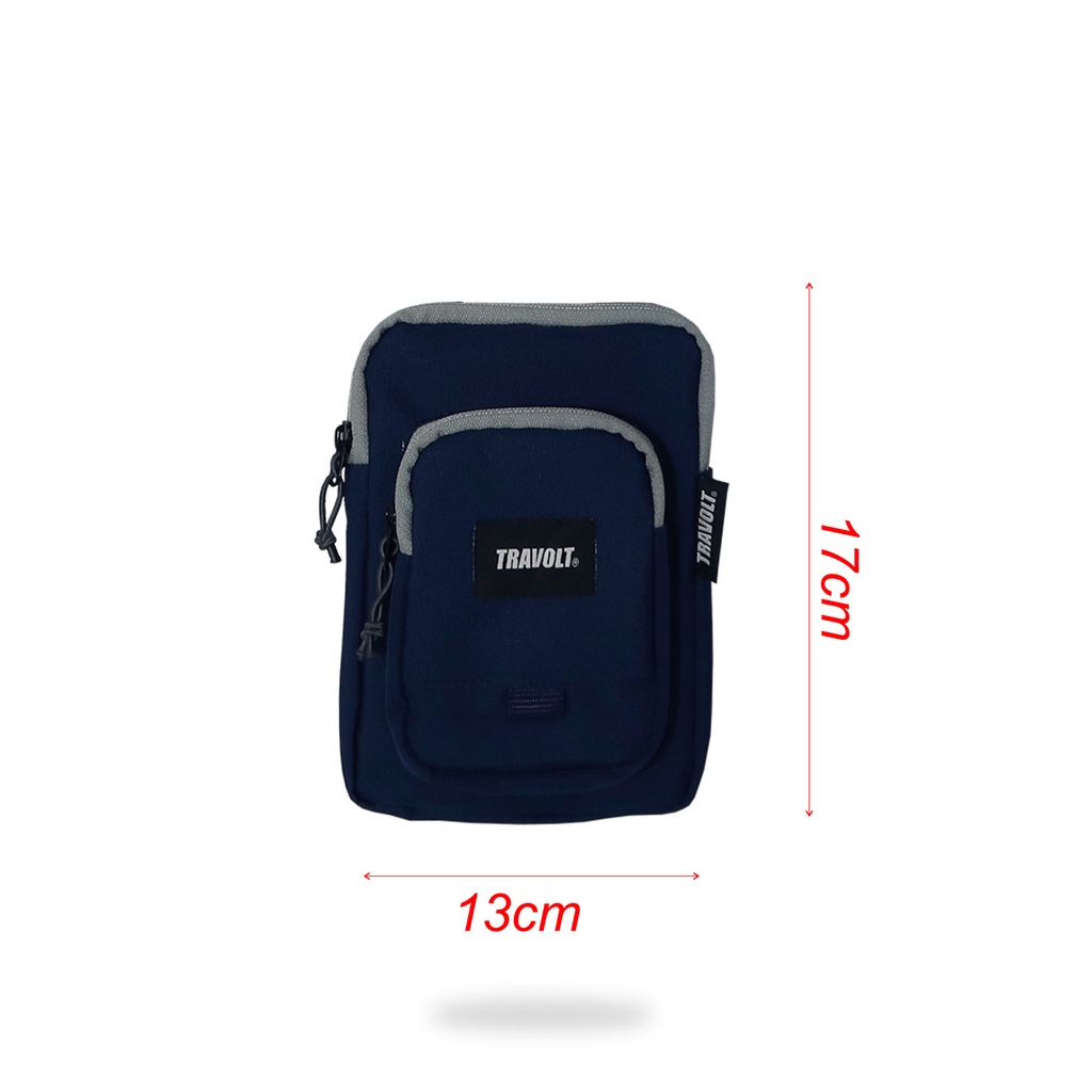 Mini Sling Bag - Hanging phone wallet  - Travolt - Force - Tas Selempang kecil - Navy