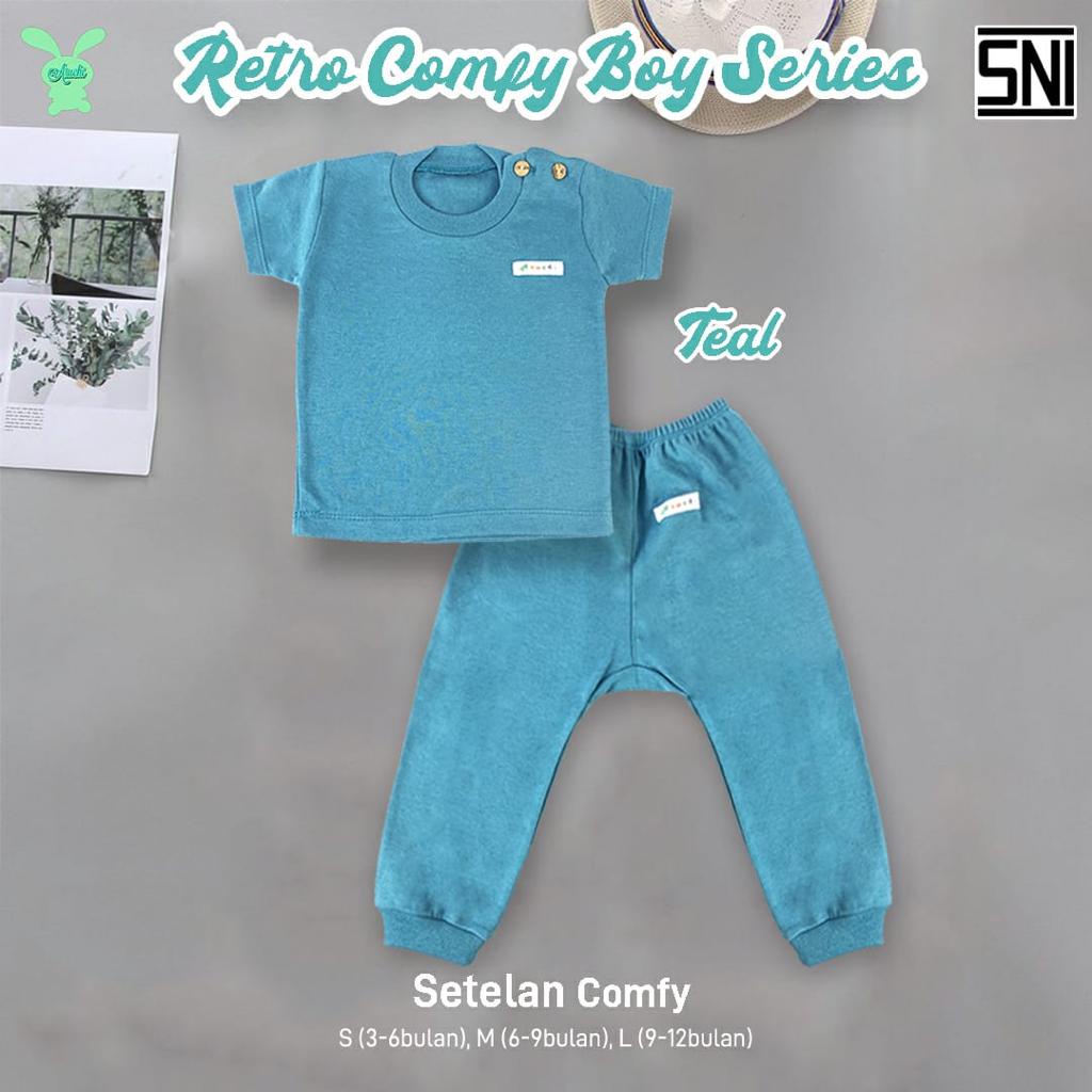 Aruchi Setelan Comfy Series Pendek Panjang SML / Setelan Anak