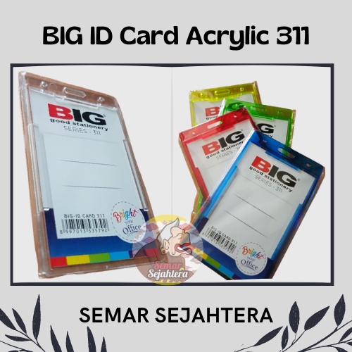 

[PCS] ID CARD / KARTU TANDA PENGENAL BIG ACRYLIC 311 UKURAN B1*