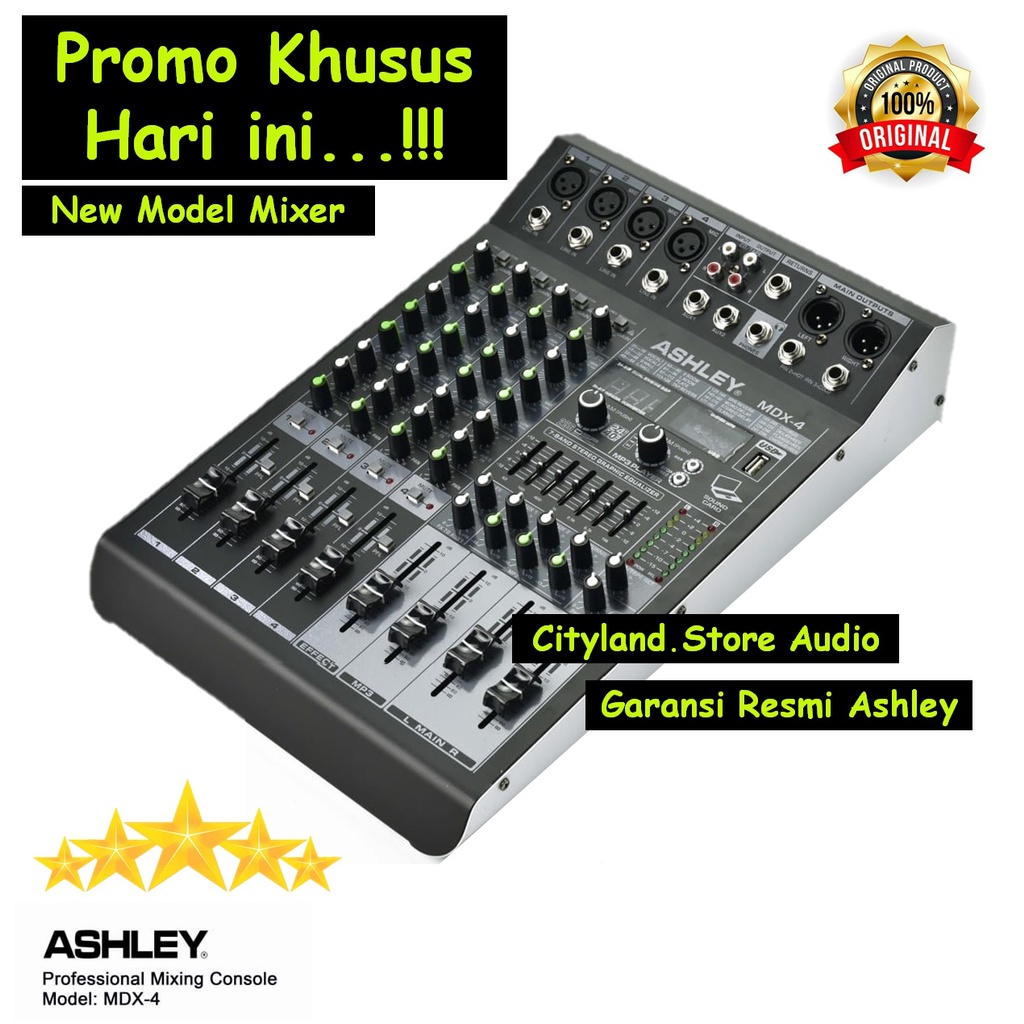 Mixer audio ashley mdx4 mdx 4 new original Resmi