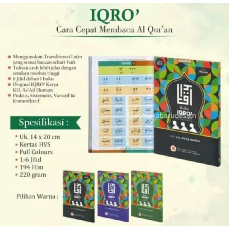 ORI buku IQRO Al Qosbah edisi milenial penerbit balai litbang