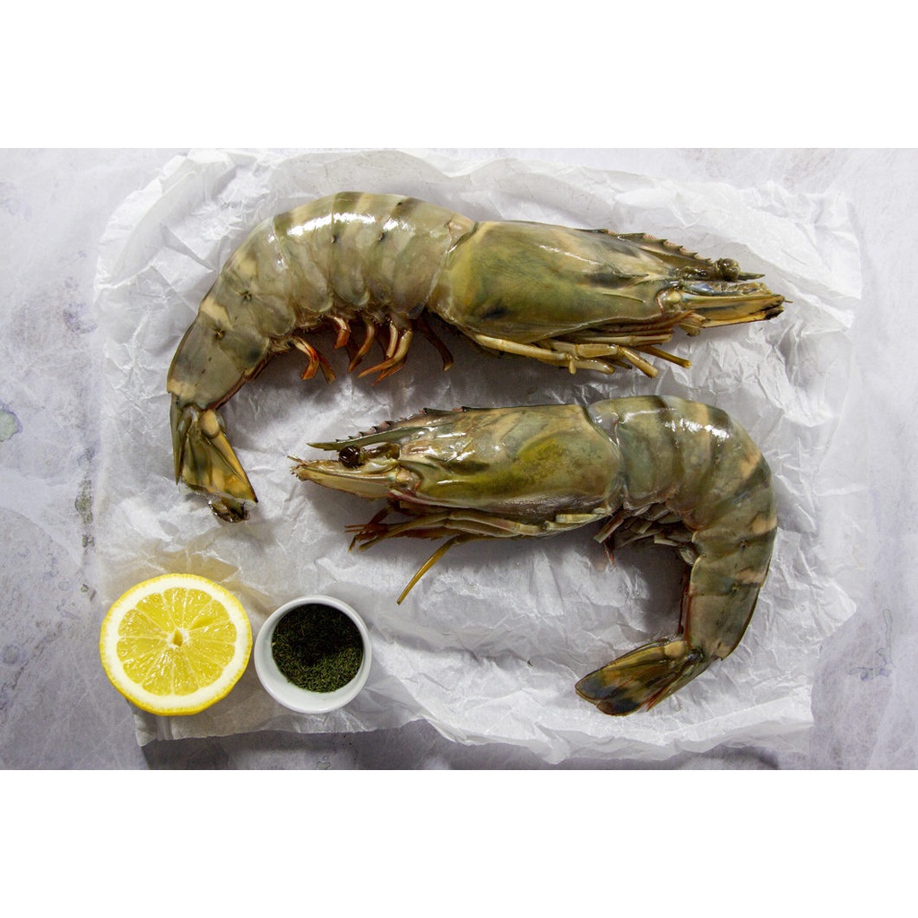 

Jumbo King Tiger Prawn Size 7-8 Udang