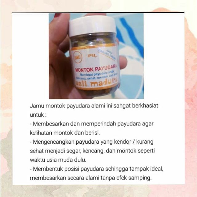 Jamu Montok Pembesar Payudara Asli Madura Herbal Tradisioanal Alami Kencang Payudara