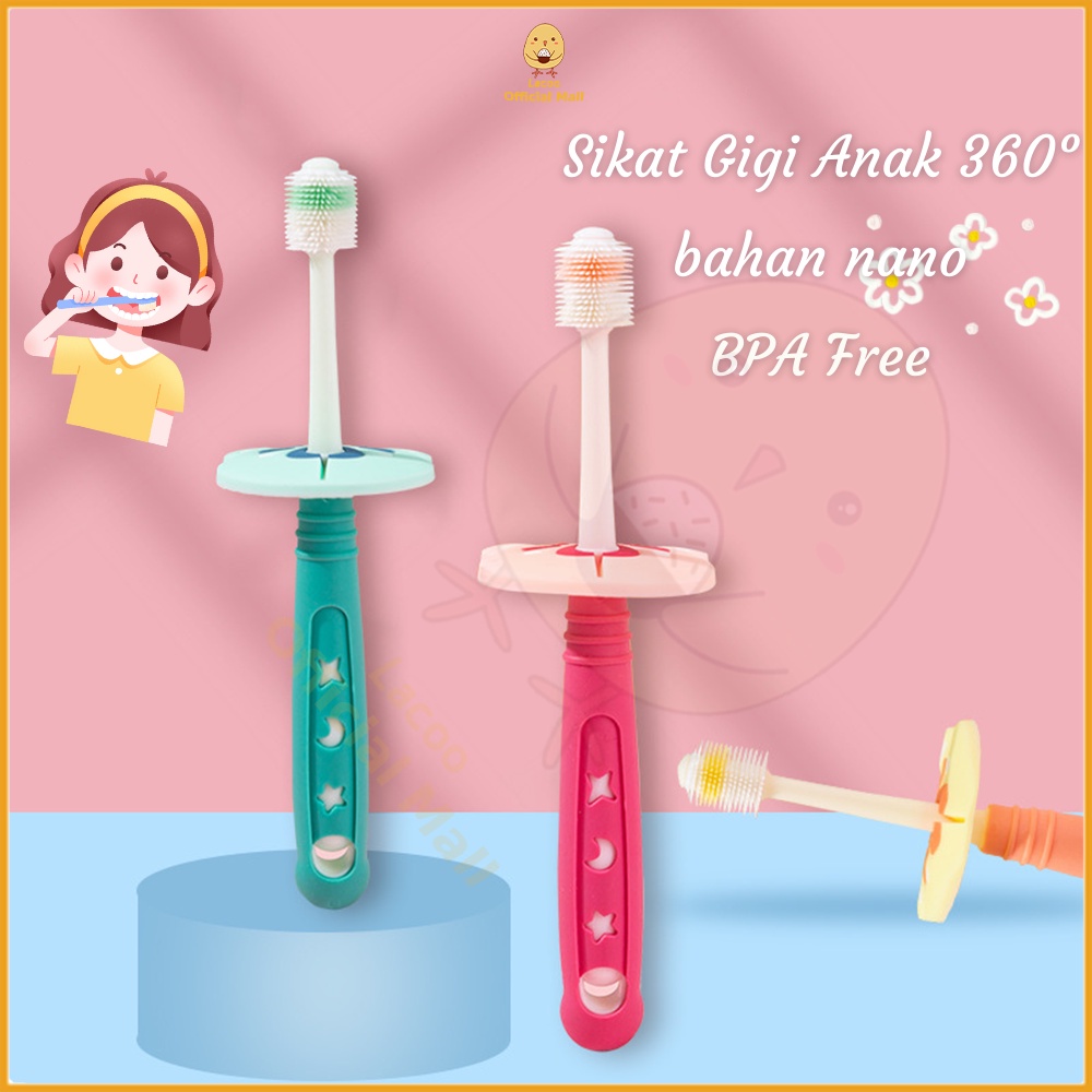 Lacoo Sikat gigi bayi anak nano Toothbrush baby360