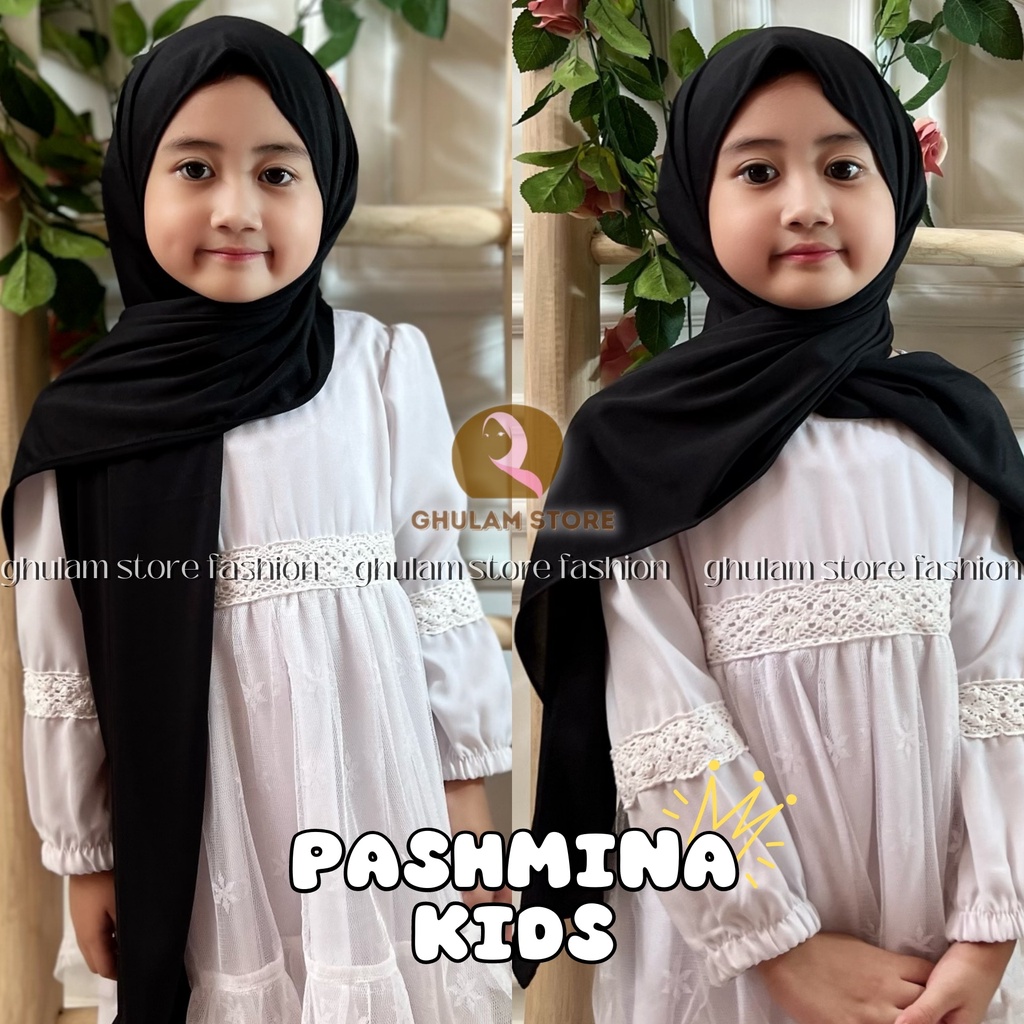 Kerudung Instan Anak Jilbab Pashmina Anak Instan Jersey Lucu Murah Simpel Usia Anak TK Umur 3-8 Tahun