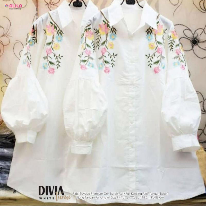 TUNIC -TUNIC BORDIR ASLI CANTIK GAZARA/DIVIA/JENA/NESSA/DHIYA/RUMMI/ZIVA/YASNA