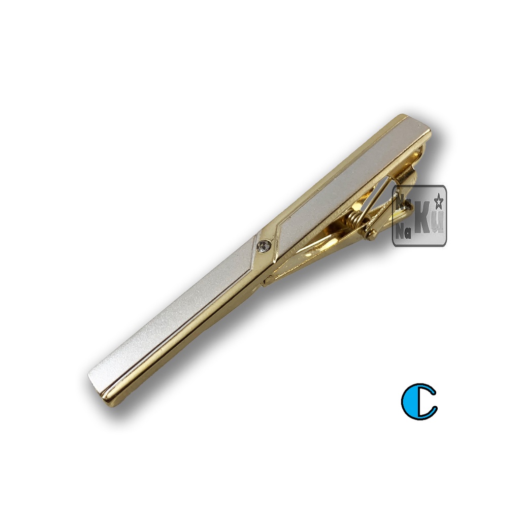 Pin Dasi / Pin Tie / Penjepit Dasi Stylish Gold