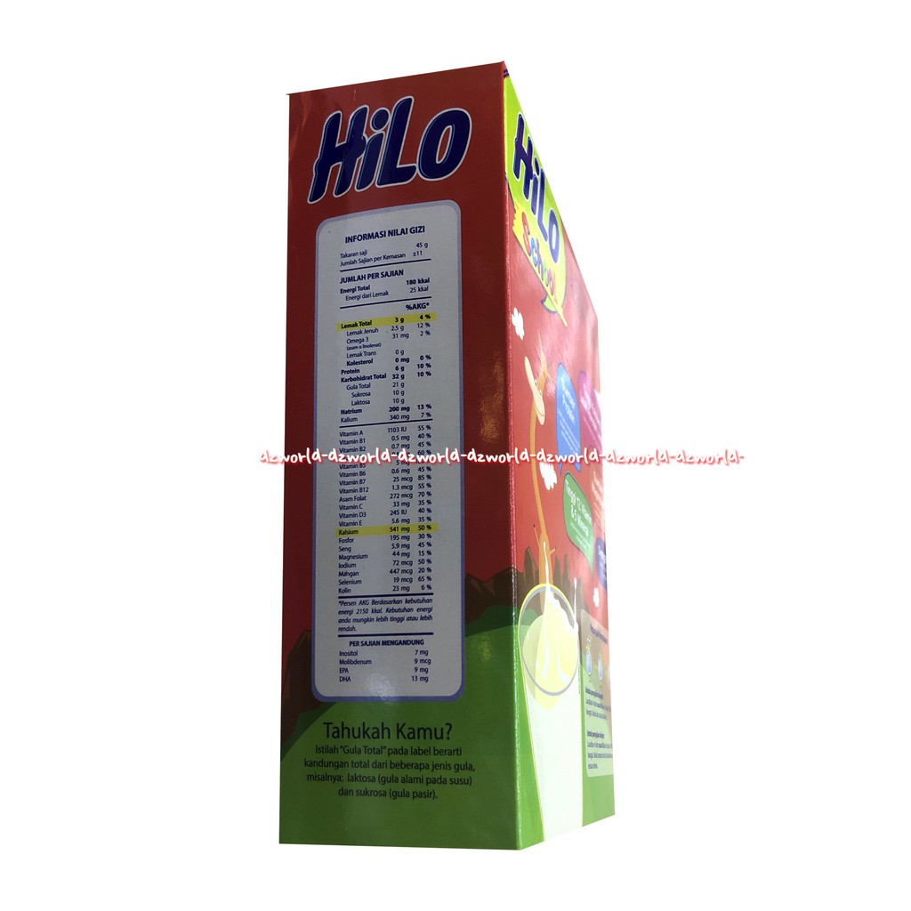 Hilo School Honey 500gr Susu Kalsium Untuk Anak Rasa Madu Hailo