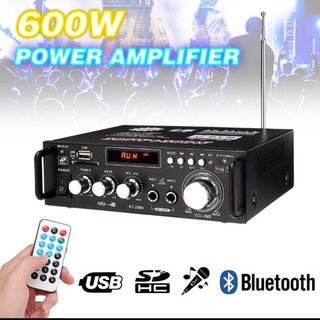 Amplifier Bluetooth 600W EQ Audio Karaoke Home Theather FM Radio