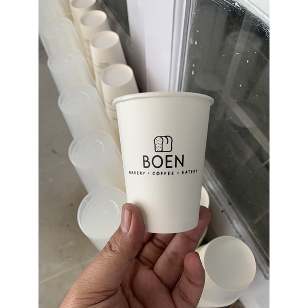 SABLON PAPER CUP/ CUP KOPI / CUP KENAMASAN PANAS 8oz