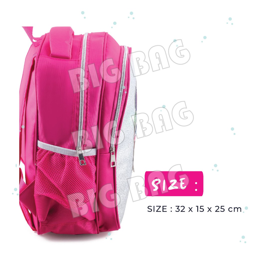 PTS - Tas Anak Wanita LOL SURPRISE - Ransel Glitter LED - UKURAN SD - Tas Sequin Kids Backpack Murah