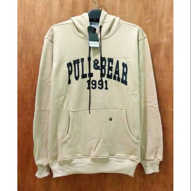 HOODIE PULL&BEAR CREAM MAT GARMEN