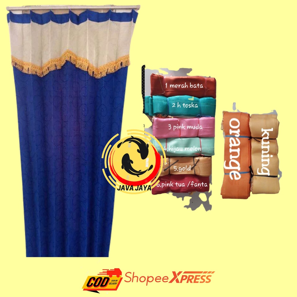 TIRAI GORDEN TABIR JENDELA PINTU Kamar Tidur Ruang tamu Manohara Murah Hordeng Model Biasa panjang P