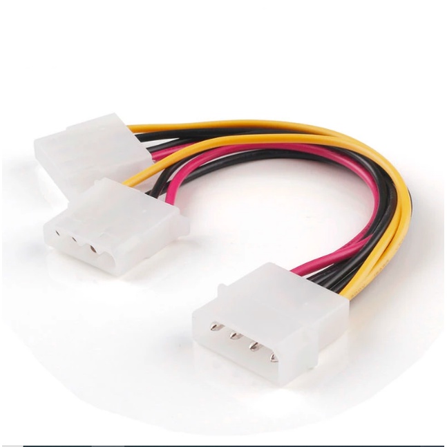 KABEL SATA MOLEX 4 Pin MALE ke MOLEX CABANG 4 Pin FEMALE