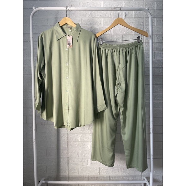 BEST SELLER One Set Super Jumbo Polos LD 120,LD 126,LD 130-Sage green Ld 130