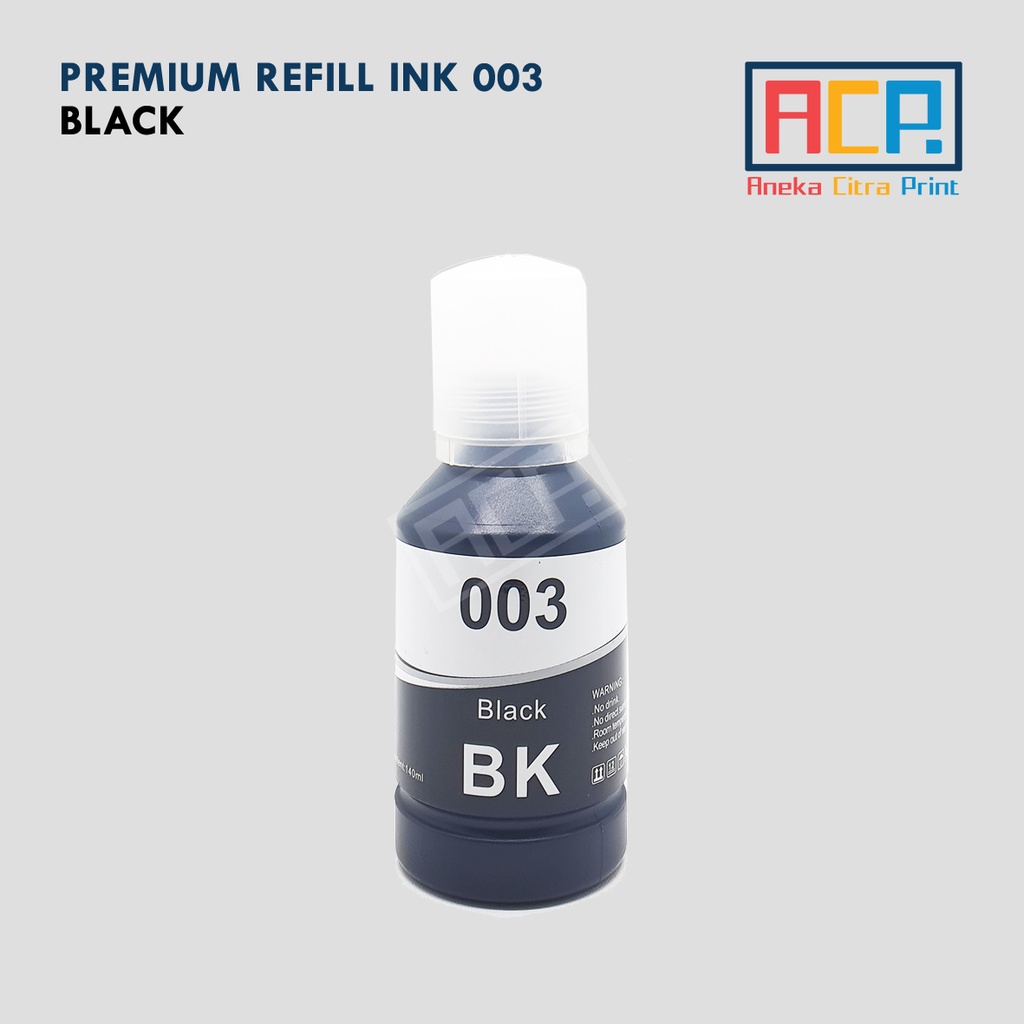 ACP Premium Refill Ink 003 - Tinta Dye Epson L1110 L1210 L3110 L3150 L3210 L5190 - 140ml