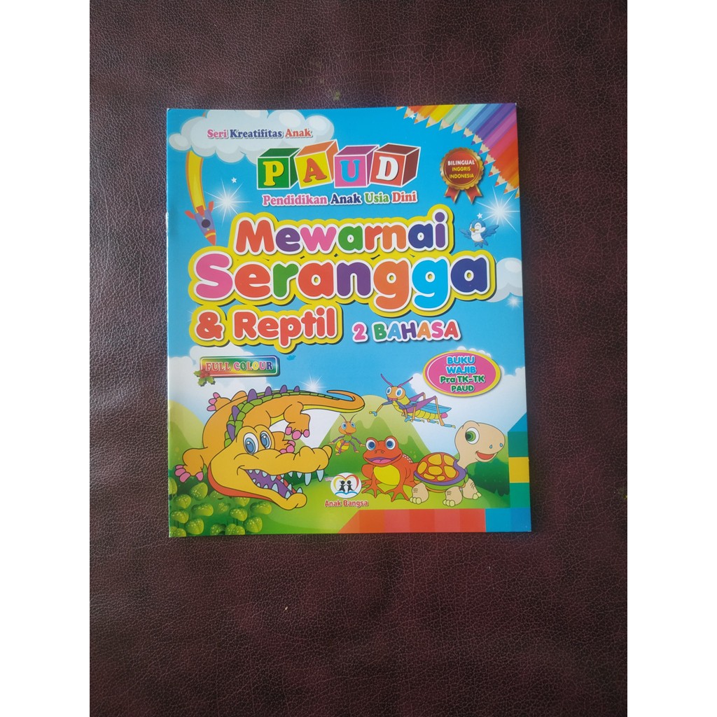 BUKU MEWARNAI DAN BELAJAR 2 BAHASA INGGRIS DAN INDONESIA