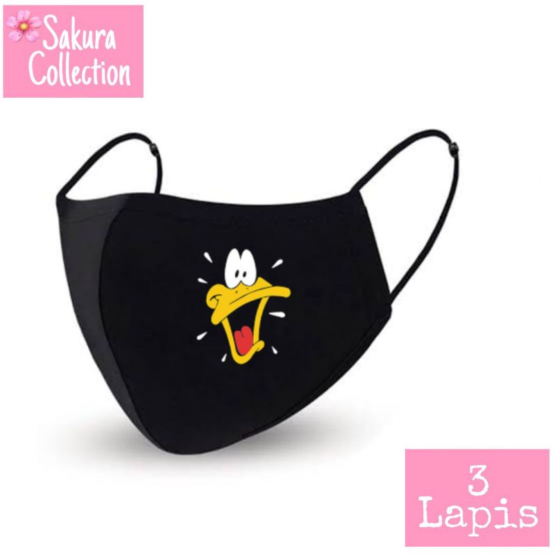 Masker Kain 3 Lapis - Duffy Duck