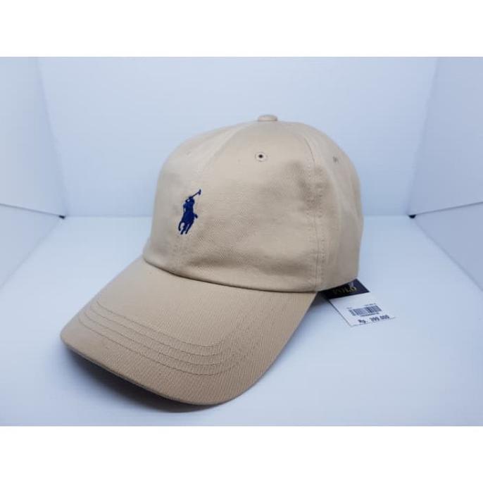 Cap POLO Cream Leather Strap Original (Topi Polo)