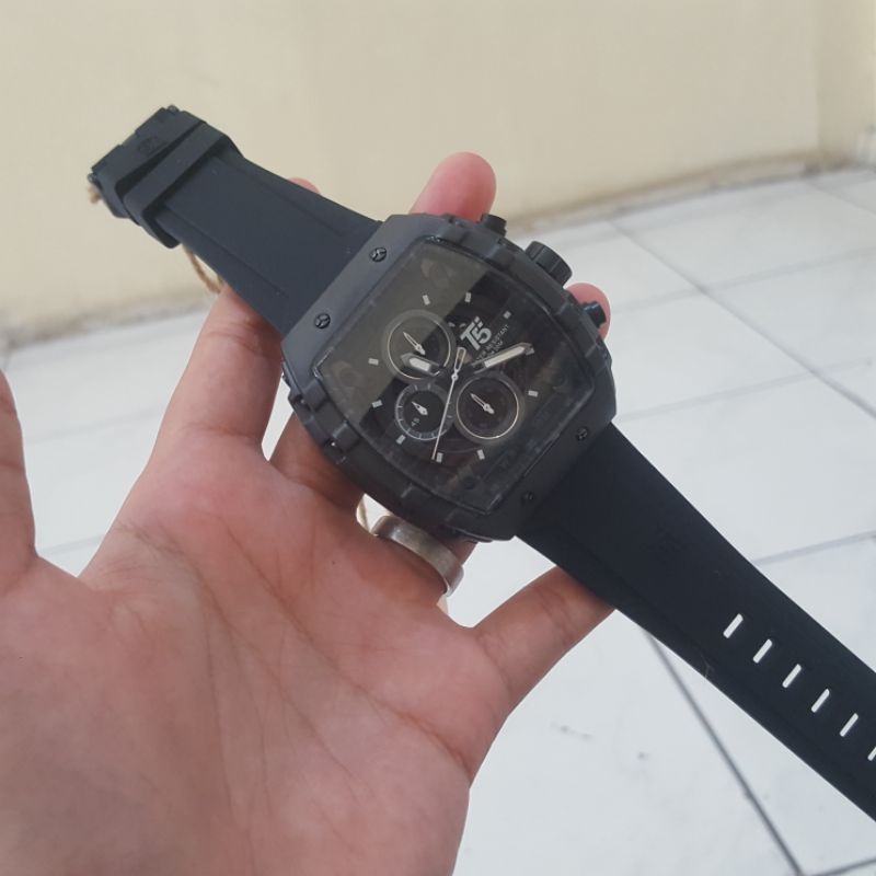 Jam Tangan Cowok T5 H 3856 G Black Original // T5 3856 // t5 h3856