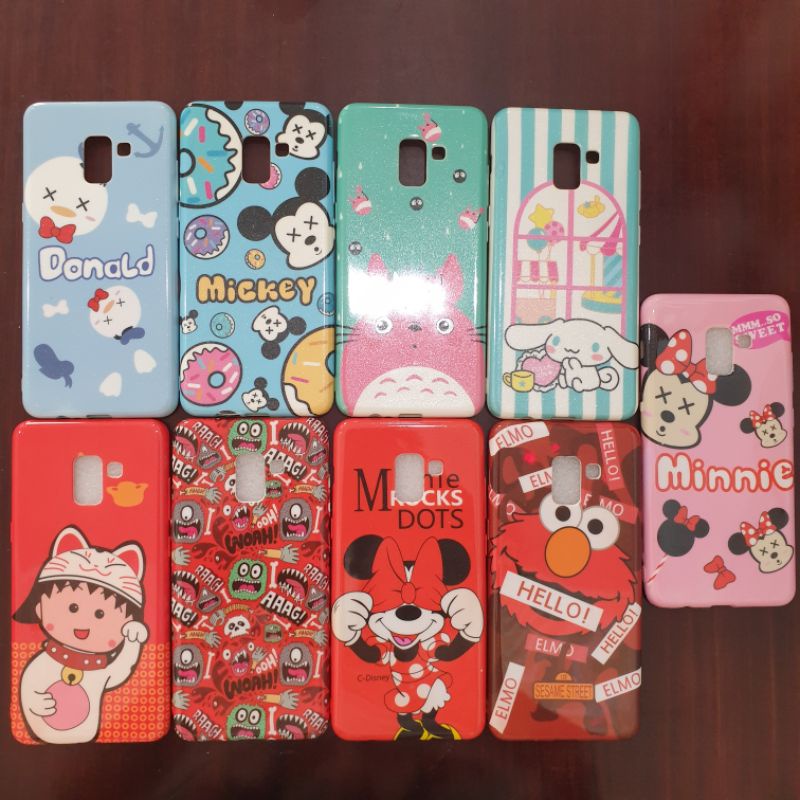 SAMSUNG A8 PLUS 2018/A8+ 2018 CASE MOTIF KARAKTER ELMO MICKEY MINNIE SAMSUNG A8+ 2018/A8 PLUS 2018