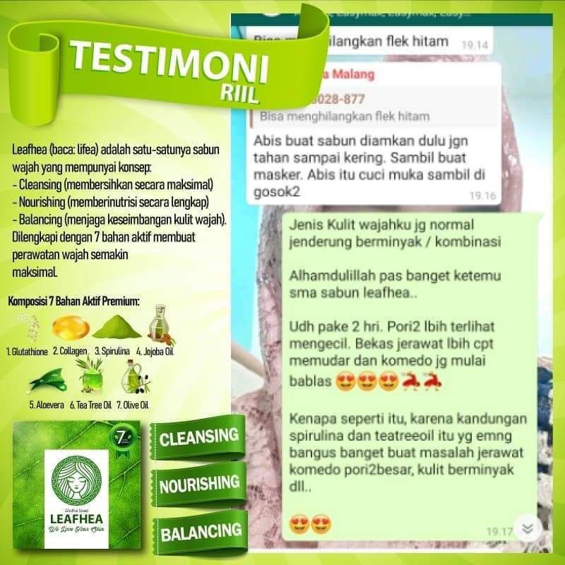 Ready Stok Sabun LEAFHEA dan Serum