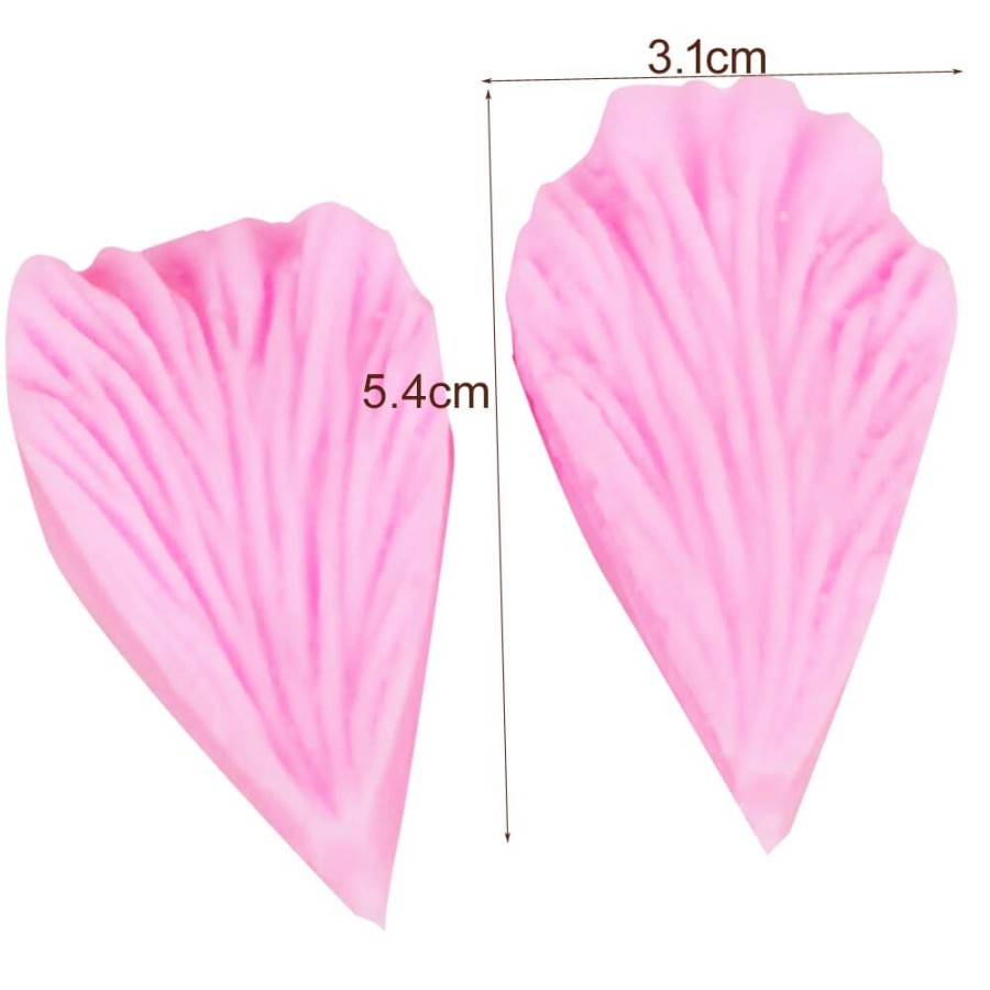 Deep Texture Silicone Mold - Hibiscus Flower Petal (2pcs)