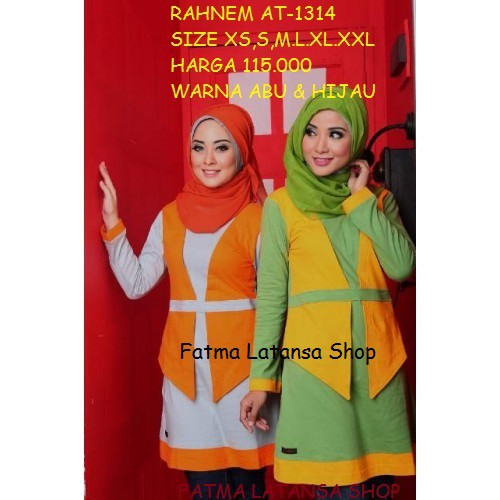 Atasan kaos/rahnem AT 1314/tunik wanita/