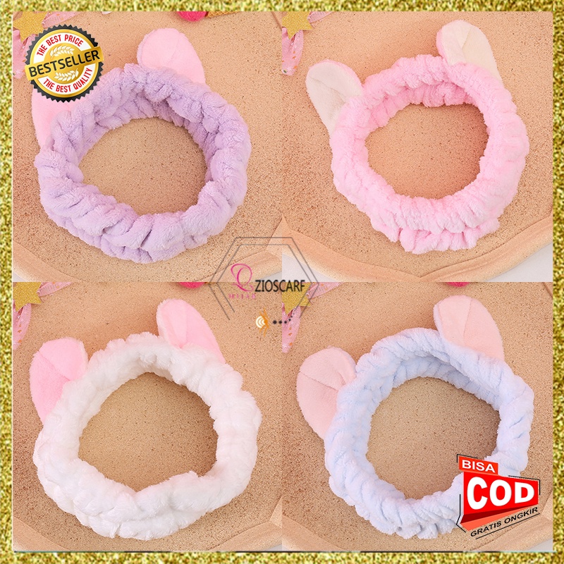 BANDO BANDANA MANDI WANITA KOREA DEWASA ANAK PEREMPUAN MOTIF KUPING AKSESORIES RAMBUT WANITA DEWASA MX2329 PART 3