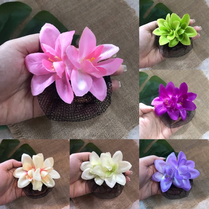 JEPIT JARING ANGGREK KAIN / jepit bunga / hiasan sanggul