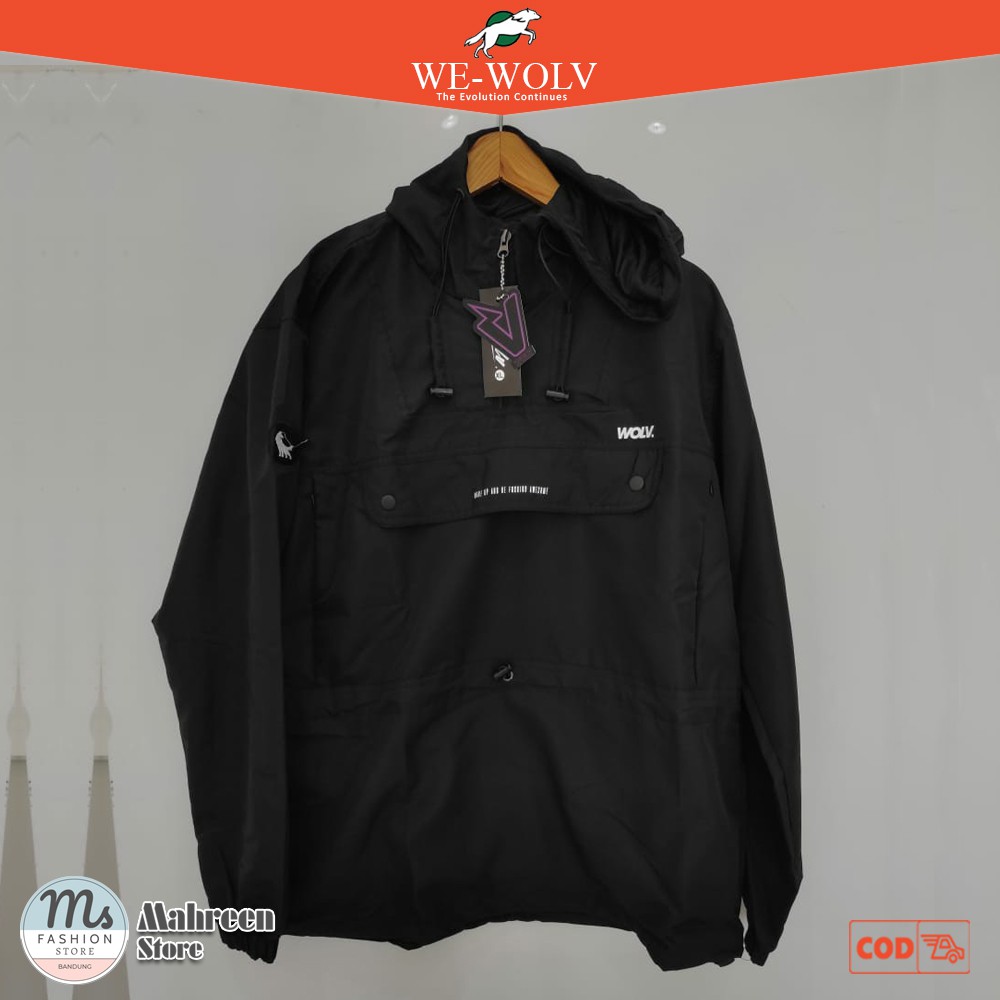 Jaket Cagoule Cougle Jaket Windbreakers Jaket Parasut Taslan Pria Original We-Wolv | 303