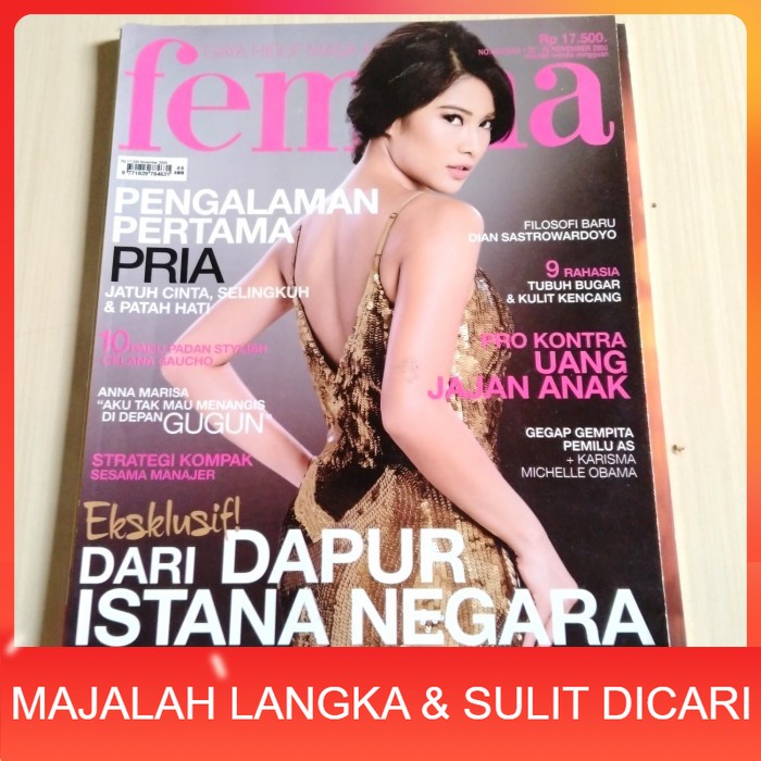 Majalah FEMINA No.46 Nov 2008 DIAN SASTROWARDOYO (RARE ITEM) Langka