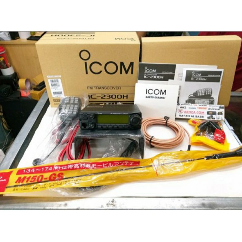 JUAL RADIO ICOM IC 2300H PAKET FULL SET ANTENA MOBIL GARANSI ICOM 2300H