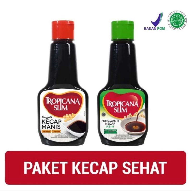 

Tropicana Slim Kecap Manis & Asin | Bebas Gula & Rendah Garam