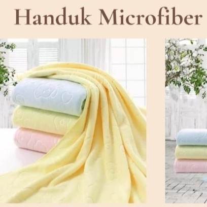 HANDUK MANDI MICROFIBER YANG SUPER SERAP AIR HARGA PABRIK MANTUL