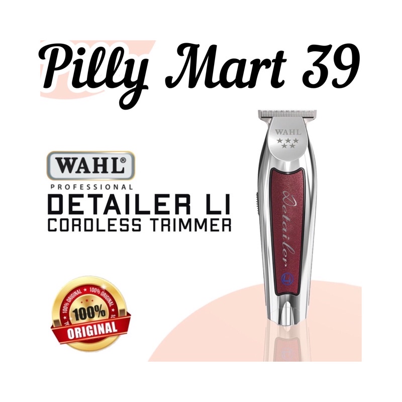 Wahl Detailer Cordless Lithium Ion 100% Original USA - Hair Clipper Tanpa Kabel