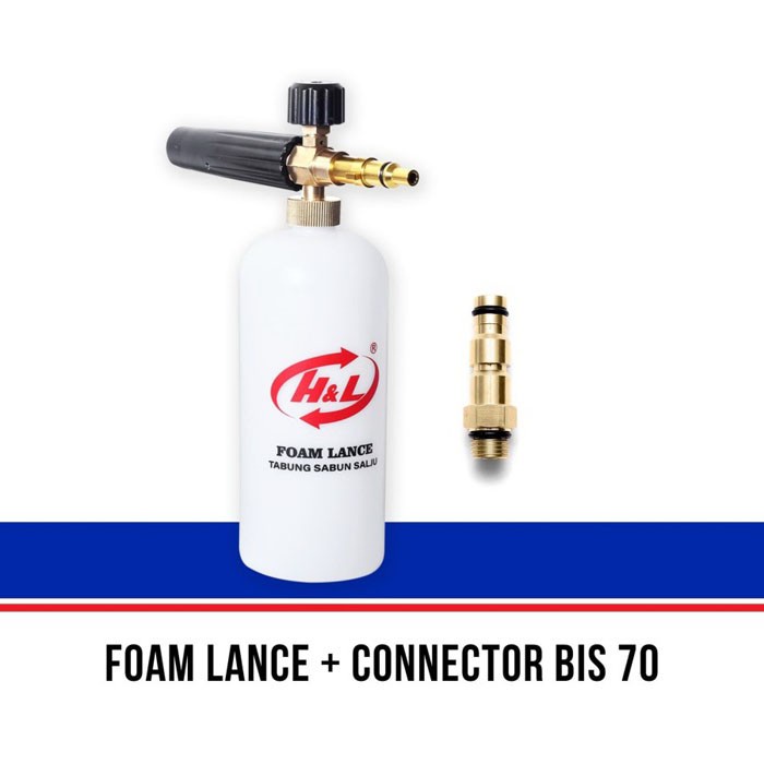 Paket HL Foam Lance Plus Connector For Jet Cleaner Tabung Sabun Salju