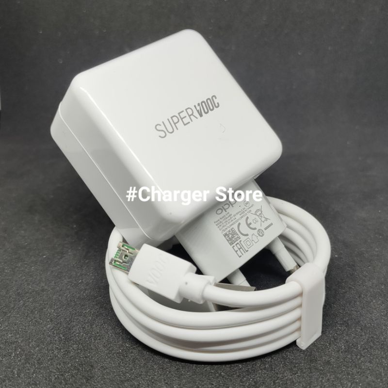 (ORIGINAL) Charger Oppo 4A R17 R15 Flash Charging Micro USB Support SUPER VOOC