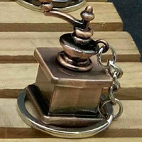 Gantungan kunci TEBAL alat2 kopi gooseneck kettle moka pot kopi 2661