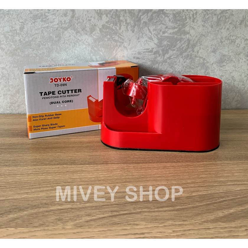

Tape Dispenser/ Tape Cutter/ Tempat Isolasi Joyko Dual Core TD-09N