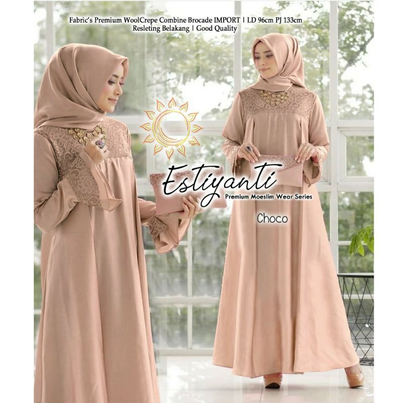 Baju Gamis Muslim Terbaru 2020 Model Baju Pesta Wanita kekinian Bahan Corneli Kekinian gaun remaja