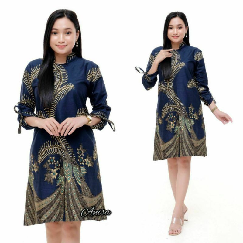 Maura Couple - Sania Ruffle Batik Couple Ori Ndoro Jowi DNT Garansi Termurah Shopee --Tunik jimet klb