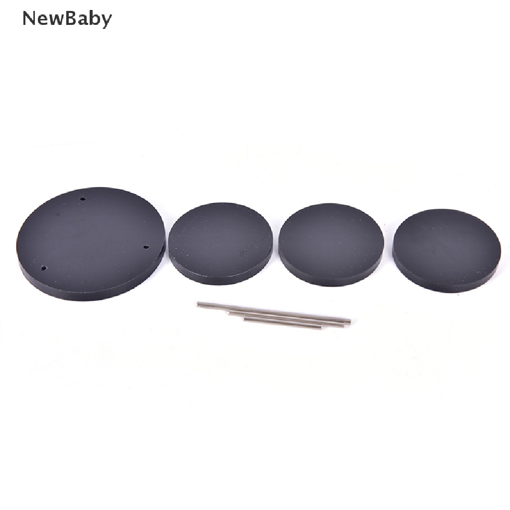 NewBaby 3 Layers Round Acrylic Jewelry Display Stand Necklace Earring Ring Show Rack ID