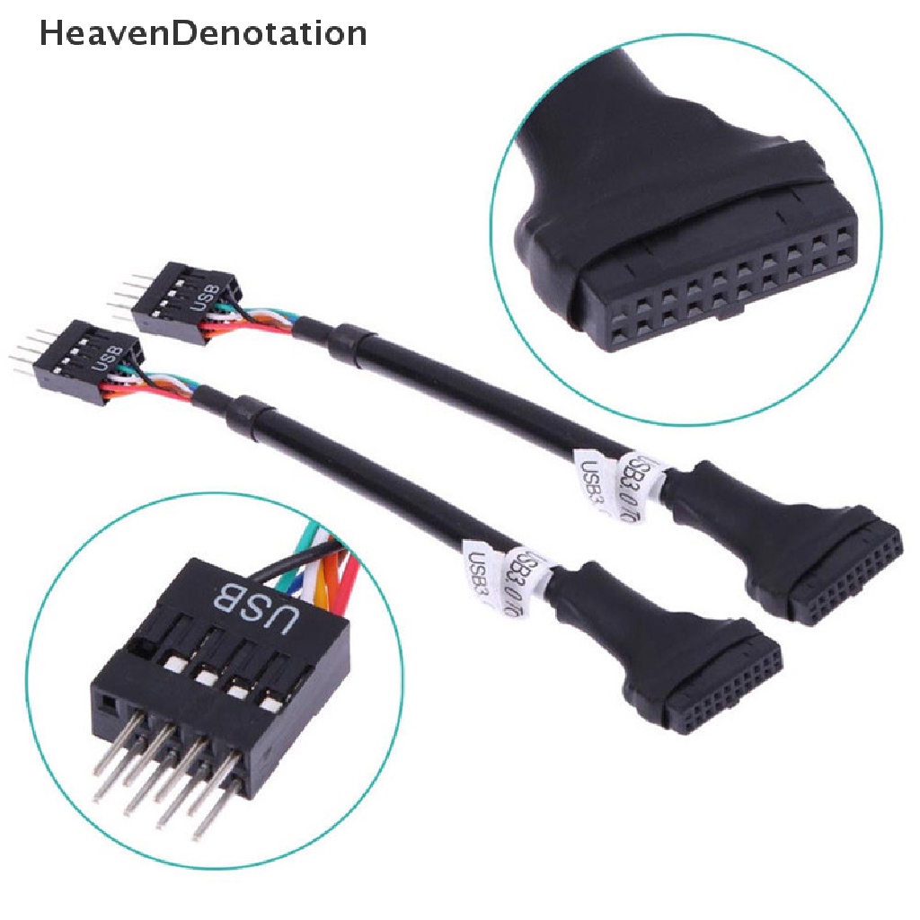 Kabel Adapter Motherboard Header Female Usb 3.0 20-pin Male Ke Usb 2.0 9-pin