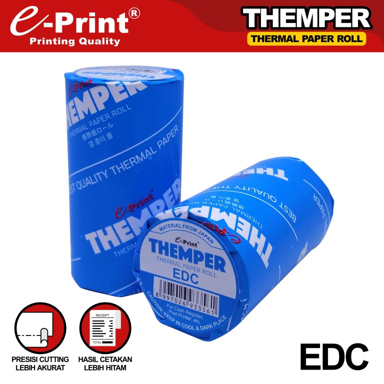 

[PCS] E-PRINT THERMAL PAPER ROLL EP 57X33 EDC TERMAL KERTAS FAX FANCY*