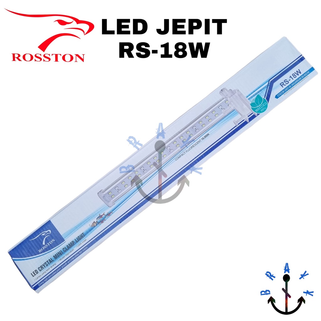 Lampu LED Aquarium Jepit 18 watt Lampu LED Aquascape Rosston