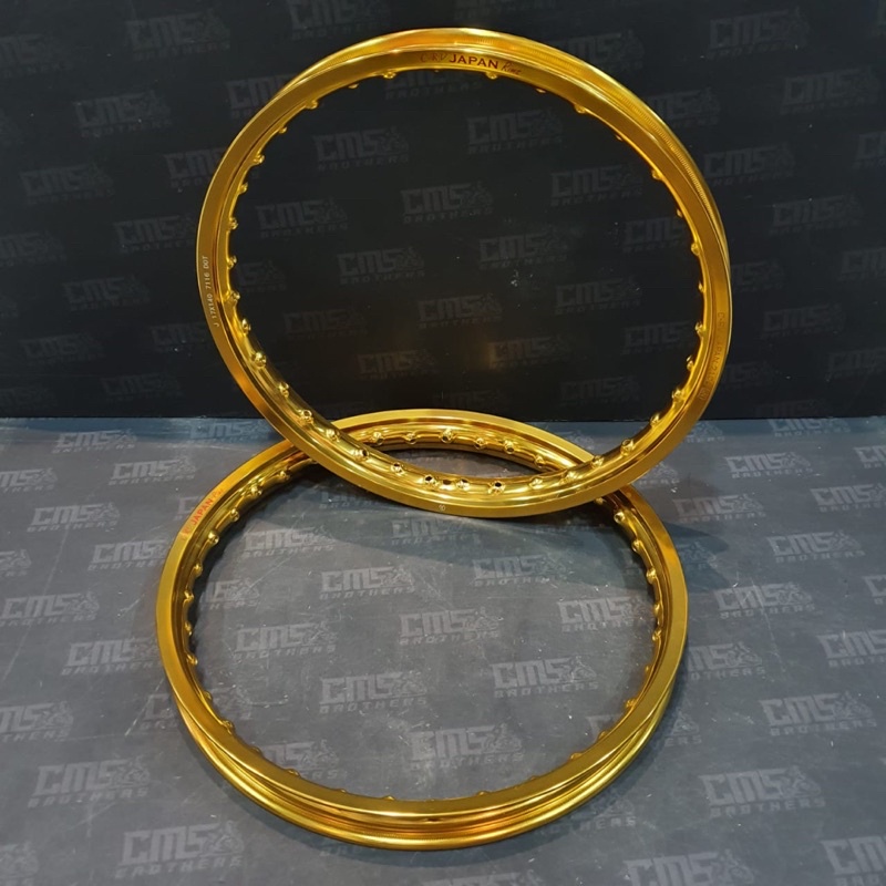 Velg Velek Alloy CRV Japan 17 140 Petak Kilat Gold 1set
